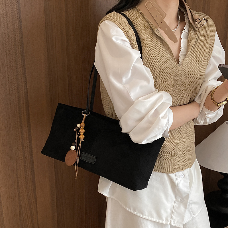 LEFTSIDE Retro Suede Shoulder  - đánh giá và giá Luxury Bags Tote